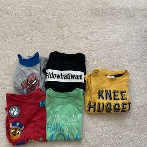 Boy’s 3T Tops Bottoms Lot T-Shirt Sweats Shorts LS